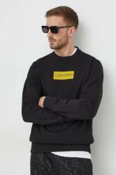 Calvin Klein pamut melegítőfelső fekete, férfi, nyomott mintás - fekete XXL - answear - 41 990 Ft