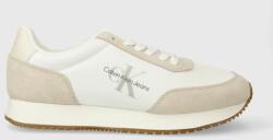 Calvin Klein sportcipő RETRO RUNNER LOW LACE NY ML bézs, YW0YW01326 - bézs Női 40 - answear - 28 990 Ft