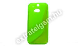 HTC One M8 Sline Szilikon Tok Zöld
