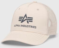 Alpha Industries baseball sapka bézs, nyomott mintás - bézs Univerzális méret - answear - 8 890 Ft