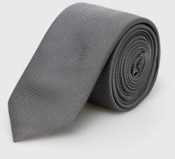 Hugo selyen nyakkendő fekete - fekete Univerzális méret - answear - 16 990 Ft