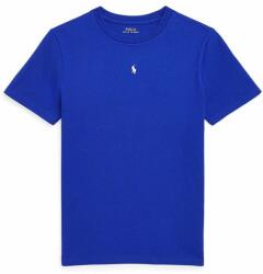 Ralph Lauren gyerek pamut póló sima - kék 136-138 - answear - 14 990 Ft