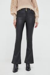 Answear Lab nadrág női, fekete, magas derekú trapéz - fekete L - answear - 8 590 Ft
