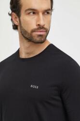 HUGO BOSS hosszú ujjú otthoni viseletre fekete, sima - fekete S