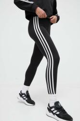 adidas Originals legging 3-Stripe Leggings fekete, női, nyomott mintás, IP2968 - fekete XXS