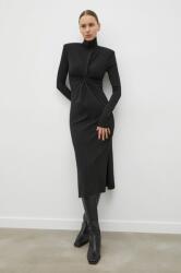 DAY Birger et Mikkelsen ruha fekete, midi, testhezálló - fekete S - answear - 61 990 Ft