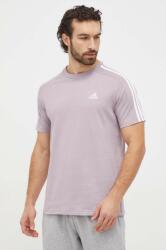 Adidas pamut póló lila, férfi, nyomott mintás, IS1331 - lila XL