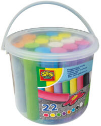 SES Creative Galeata cu creta colorata pentru copii (22 buc) (02205) - drool