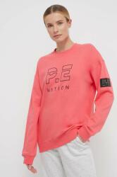 P.E Nation pamut melegítőfelső rózsaszín, női, nyomott mintás - rózsaszín M - answear - 34 990 Ft