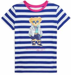 Ralph Lauren gyerek pamut póló - kék 130-134 - answear - 22 490 Ft