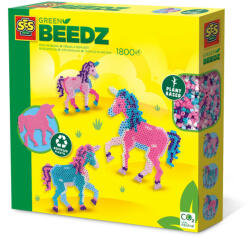 SES Creative Set creativ Green Beedz - Margele de calcat Unicorn (06406)