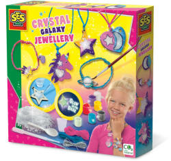SES Creative Set creativ copii - Bijuterii cu cristale cu tematica galaxie (14762) - drool