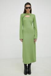 Gestuz ruha zöld, midi, egyenes - zöld S - answear - 32 990 Ft