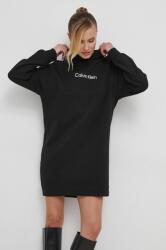 Calvin Klein pamut ruha fekete, mini, oversize - fekete M - answear - 51 990 Ft