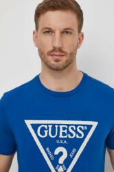 Guess pamut póló férfi, nyomott mintás, M4RI78 KBW41 - kék XL