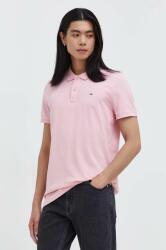 Tommy Jeans pamut póló rózsaszín, sima, DM0DM18312 - rózsaszín L - answear - 20 990 Ft