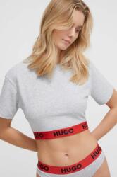 HUGO t-shirt női, szürke - szürke L