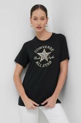 Converse pamut póló női, fekete - fekete XS - answear - 11 590 Ft