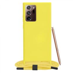 Techsuit Husa pentru Samsung Galaxy Note 20 Ultra 4G / Note 20 Ultra 5G - Techsuit Crossbody Lanyard - Yellow (KF2312961) - casacuhuse