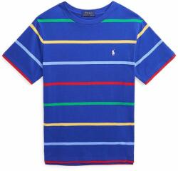 Ralph Lauren gyerek pamut póló mintás - kék 140-149 - answear - 16 990 Ft