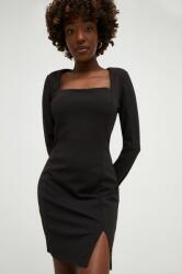 ANSWEAR ruha fekete, mini, testhezálló - fekete S - answear - 16 990 Ft