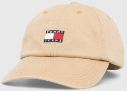 Tommy Jeans pamut baseball sapka bézs, nyomott mintás - bézs Univerzális méret - answear - 17 990 Ft