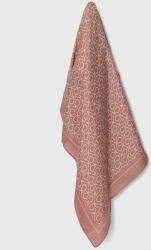 Calvin Klein selyem kendő rózsaszín, mintás - rózsaszín Univerzális méret