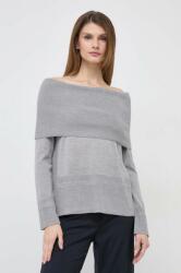 Max Mara gyapjú pulóver könnyű, női, szürke - szürke S