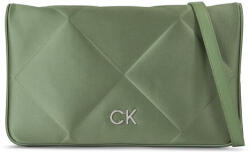 Calvin Klein Táska Re-Lock Quilt Shoulder Bag-Satin K60K611300 Zöld (Re-Lock Quilt Shoulder Bag-Satin K60K611300)