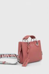 Emporio Armani bőr táska szürke - rózsaszín Univerzális méret