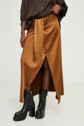 Answear Lab szoknya barna, maxi, egyenes - barna M/L