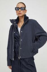 Samsoe Samsoe Samsoe rövid kabát RIVER női, sötétkék, átmeneti, F23400111 - sötétkék XS
