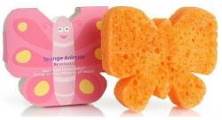 Spongelle Gąbka pod prysznic dla dzieci wielokrotnego użytku, motyl - Spongelle Animals Sponge Butterfly Body Wash Infused Buffer 70 g