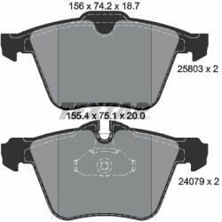 TEXTAR set placute frana, frana disc TEXTAR Q+ 2580301 (2580301)