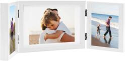 vidaXL Тройна фоторамка колаж бяла 28x18 см+2x(13x18 см) (332753)