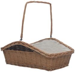 vidaXL 286989 Firewood Basket with Handle 61, 5x46, 5x58 cm Brown Willow (286989)