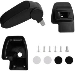 vidaXL Подлакътник за кола черен 15x35x(33-49, 5) см ABS (154687)