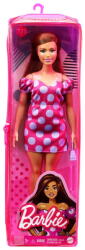 Mattel Barbie - Fashionista Satena Cu Rochie Roz Cu Buline (MTFBR37_GRB62) Papusa Barbie