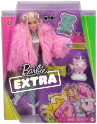 Mattel Barbie - Papusa Extra Style Fluffy Pinky (MTGRN28) Papusa Barbie