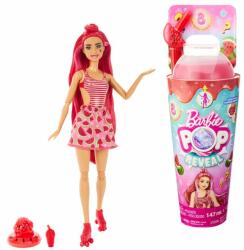 Mattel Barbie - Slime Reveal păpușă surpriză cu păr roz în fustă cireșe (HNW43)