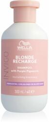 Wella Invigo Blonde Recharge sampon szőke hajra semlegesíti a sárgás tónusokat 300 ml