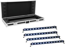 EUROLITE Set 4x LED BAR-12 QCL RGB+UV Bar + Case - hangszerdepo