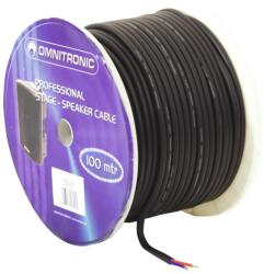 Omnitronic Speaker cable 2x2.5 50m bk durable - hangszerdepo