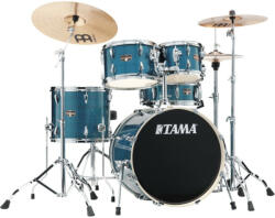 Tama - Imperialstar dobfelszerelés (20-10-12-14-14S") állványzattal, cintányérral és székkel, Hairline Blue - hangszerdepo
