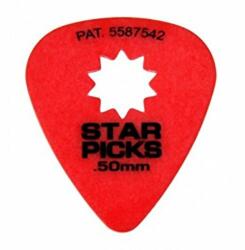 EVERLY - Star picks gitár pengető 0.50 mm piros - hangszerdepo