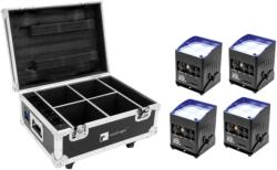 EUROLITE Set 4x AKKU IP UP-4 QCL Spot QuickDMX + Case with charging function - hangszerdepo