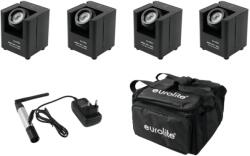 EUROLITE Set 4x AKKU UP-1 + SB-4 Soft-Bag + QuickDMX Wireless transmitter - hangszerdepo