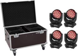 EUROLITE Set 4x LED TMH-X4 Moving-Head Wash Zoom + Case - hangszerdepo