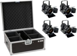 EUROLITE Set 4x LED THA-20PC TRC Theater-Spot bk + Case - hangszerdepo