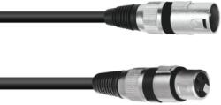 Omnitronic - XLR kábel 3pin 0, 5m bk